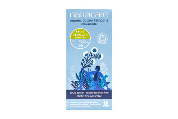 Regular Organic Cotton Tampons with Applicator - Natracare