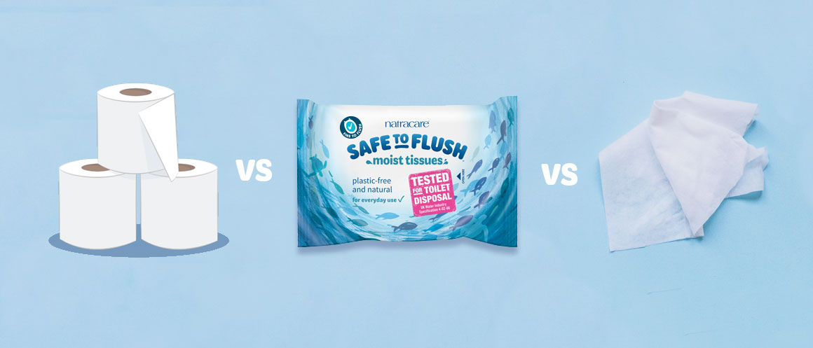 flushable wipes vs toilet paper