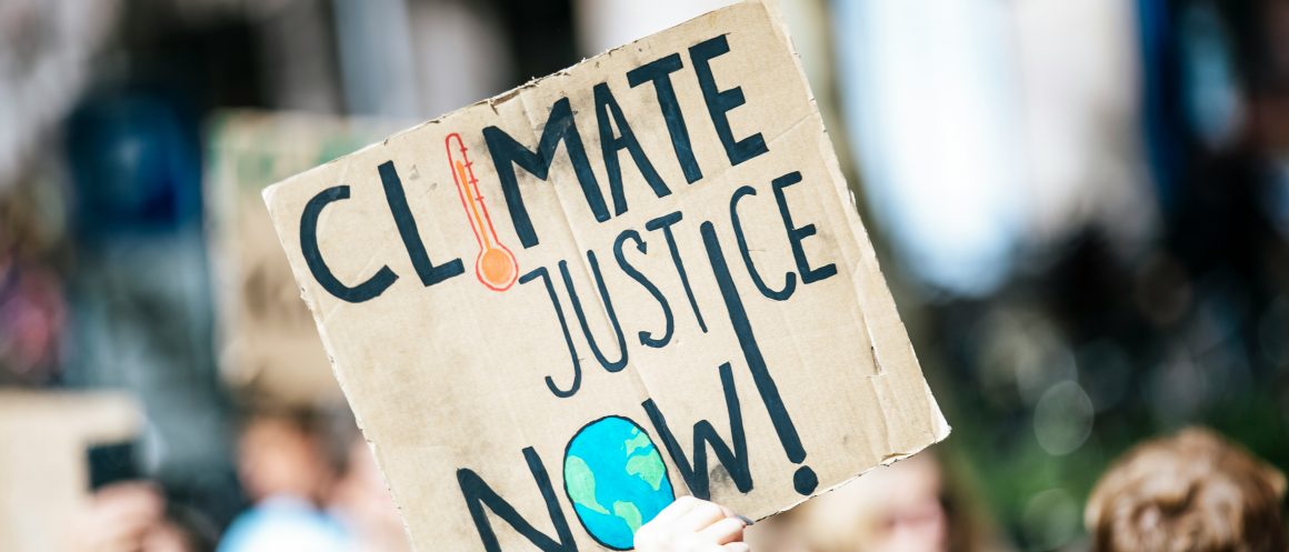 Climate justice protest