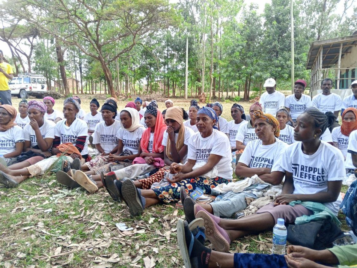 People of Wonchi District wearing Ripple Effect tshirts